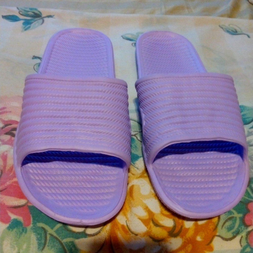 Purple Flip Flop Slides